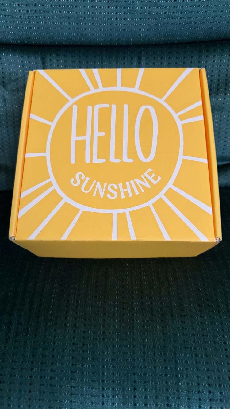 Hello Sunshine Care Package Gift Box Set with Tumbler and Bath Bombs